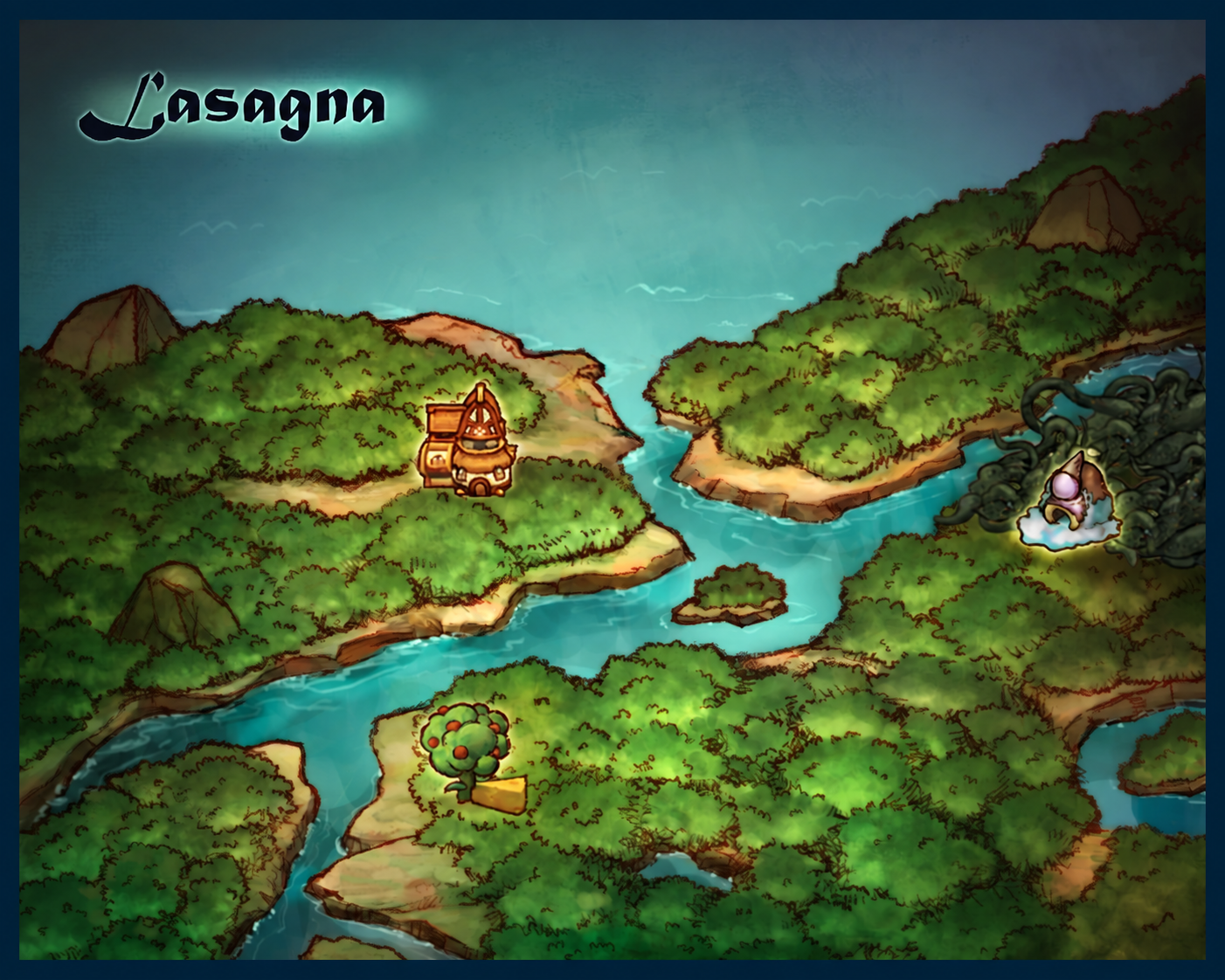 Original Doram world map from Ragnarok Online