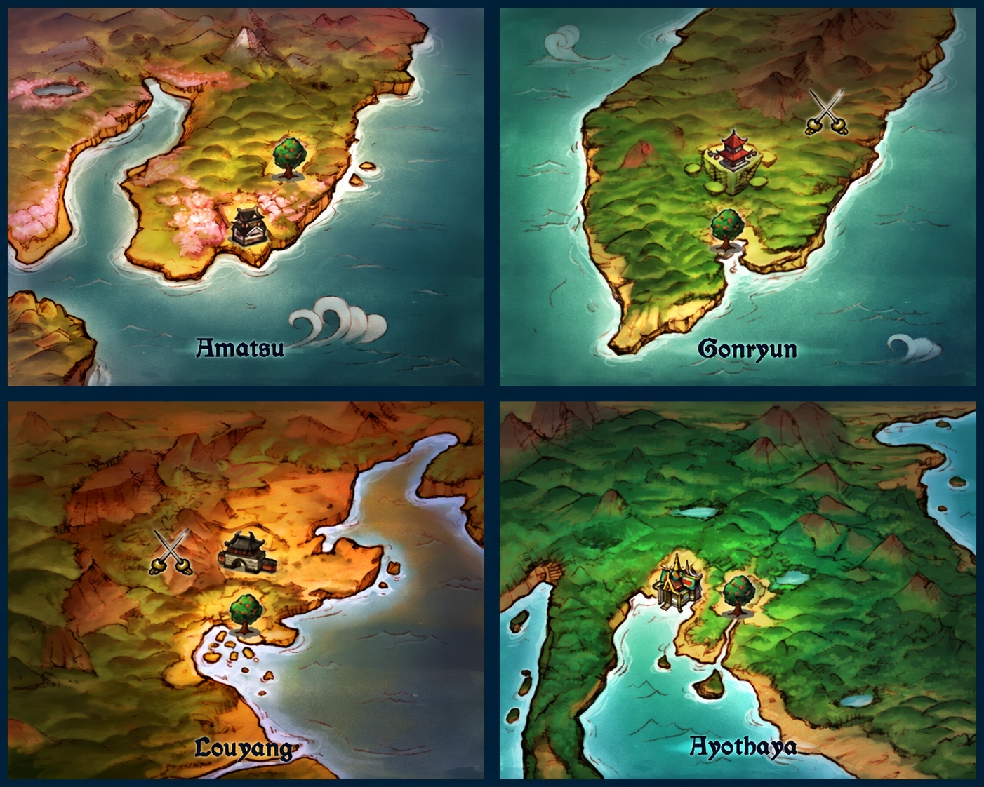 Original Eastern Lands world map from Ragnarok Online